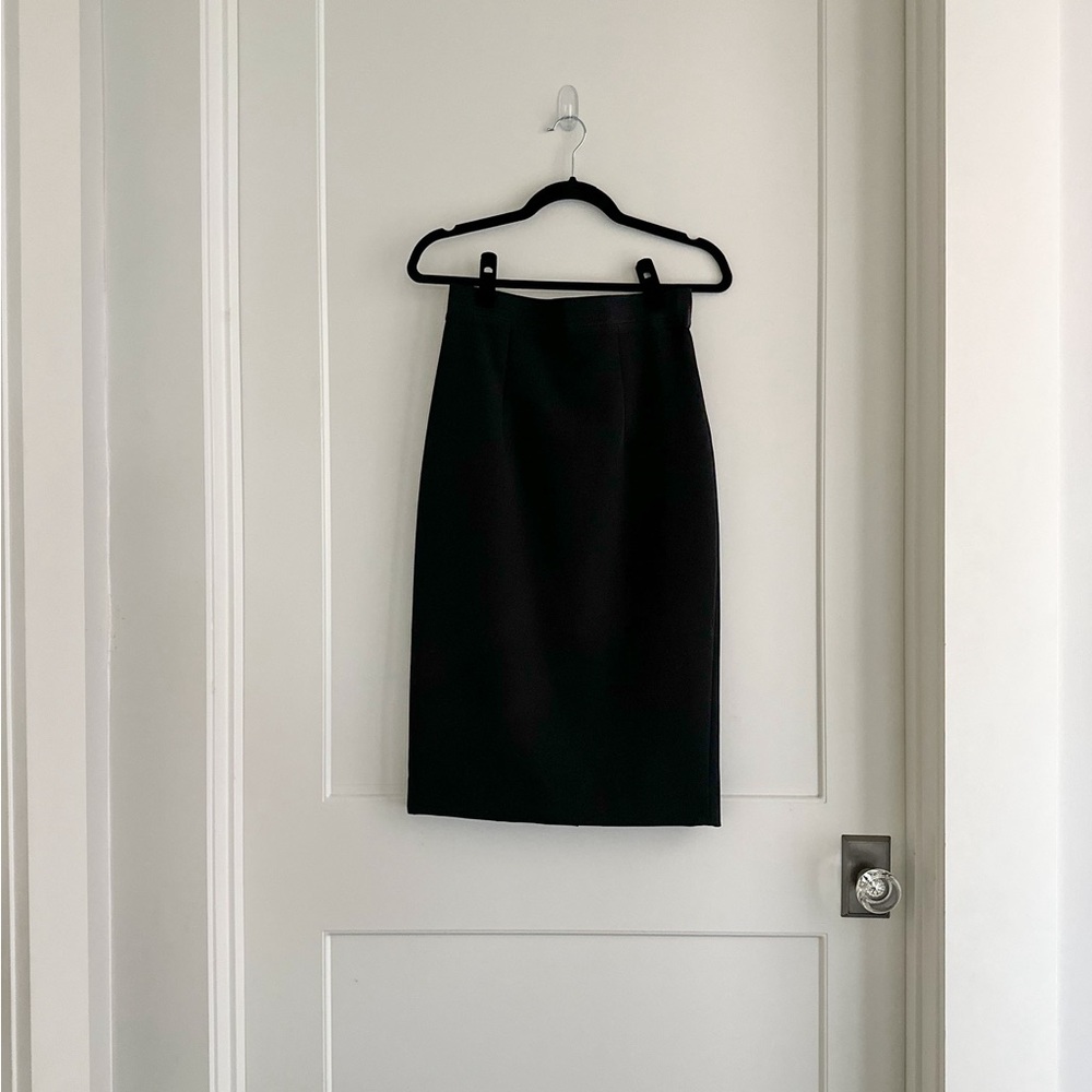 Milly Classic Black Pencil Skirt